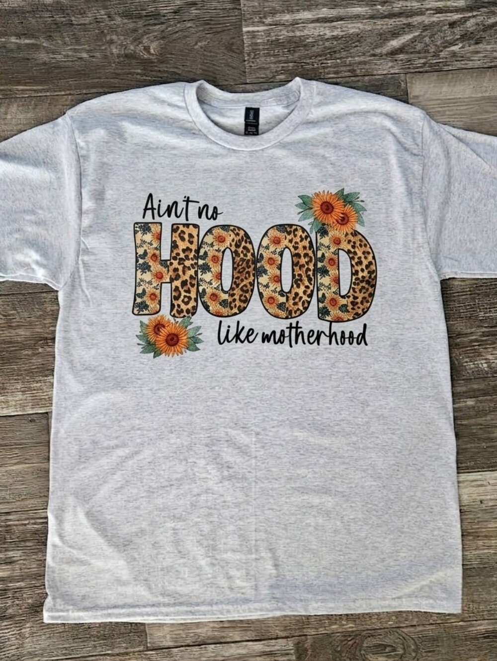 Motherhood shirt floral sunflower humor funny no hood like motherhood mom mama